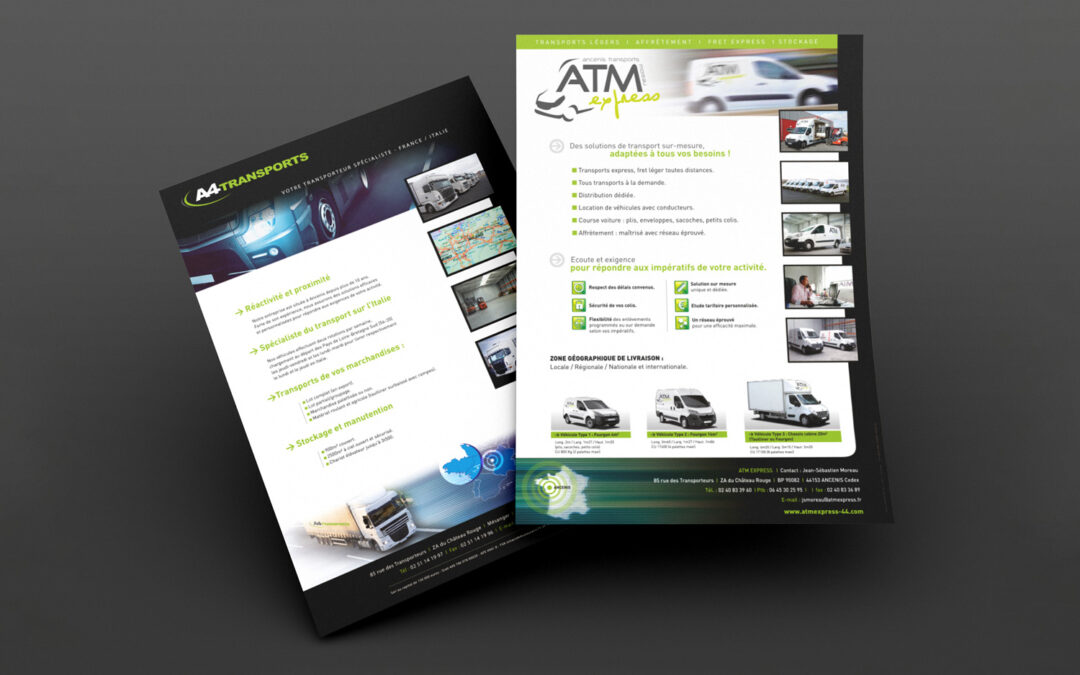 Design graphique pour ATM Transports